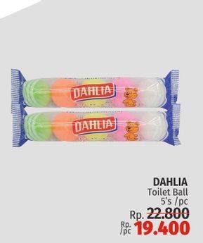 Promo Harga Dahlia Toilet Color Ball 5 pcs - LotteMart