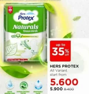 Promo Harga Hers Protex Naturals Daun Sirih All Variants 22 pcs - Watsons