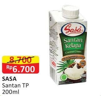 Promo Harga SASA Santan Cair 200 ml - Alfamart