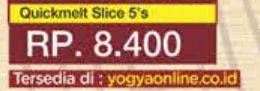 Promo Harga Prochiz Quick Melt Slice 85 gr - Yogya