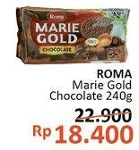Promo Harga ROMA Marie Gold Chocolate 240 gr - Alfamidi