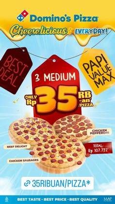 Promo Harga Only Rp35rb-an/pizza  - Domino Pizza