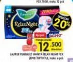 Promo Harga Laurier Relax Night 6 pcs - Superindo