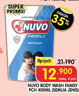 Promo Harga Nuvo Body Wash All Variants 400 ml - Superindo