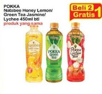 Promo Harga Pokka Natsbee Drink/Minuman Teh  - Indomaret