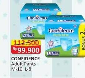 Promo Harga Confidence Adult Diapers Pants M10+2, L8+2 10 pcs - Alfamart