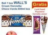 Promo Harga WALLS Ice Cream Viennetta Choco Vanila 800 ml - Indomaret