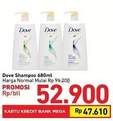 Promo Harga DOVE Shampoo 680 ml - Carrefour