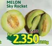Melon Sky Rocket per 100 gr Diskon 5%, Harga Promo Rp2.350, Harga Normal Rp2.490