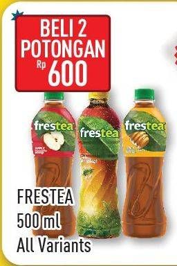 Promo Harga FRESTEA Minuman Teh All Variants per 2 botol 500 ml - Hypermart