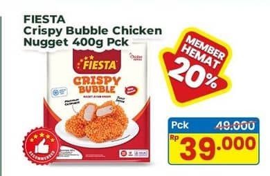 Promo Harga Fiesta Naget Crispy Bubble 400 gr - Indomaret