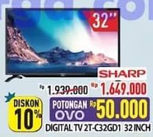 Promo Harga Sharp 2T-C32GD1500i  - Hypermart