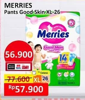 Promo Harga Merries Pants Good Skin XL26 26 pcs - Alfamart