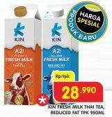 Promo Harga KIN Fresh Milk Reduced Fat, Thai Tea 950 ml - Superindo