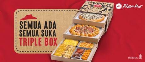 Promo Harga Pizza Hut Triple Box  - Pizza Hut