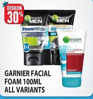Promo Harga Garnier Facial Foam All Variants 100 ml - Hypermart