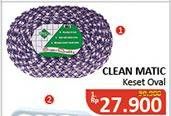Promo Harga CLEAN MATIC Oval Keset  - Alfamidi