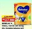 Promo Harga Bebelac 4 Susu Pertumbuhan Madu, Vanila 800 gr - Alfamart