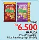 Promo Harga Garuda Snack Pilus Pedas, Rendang Sapi 95 gr - Alfamidi