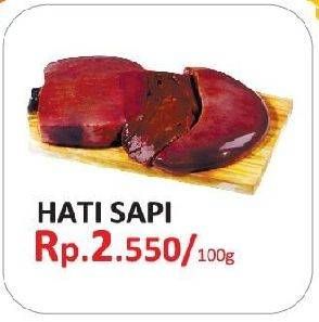 Promo Harga Beef Liver (Hati Sapi) per 100 gr - Yogya