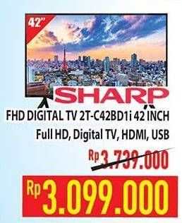 Promo Harga SHARP 2T-C42BD1i | LED TV 42"  - Hypermart