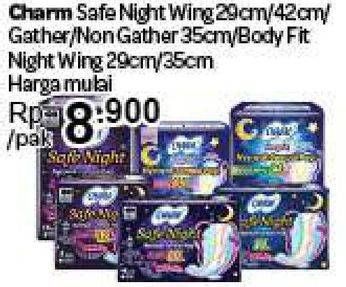 Promo Harga Charm Safe Night Wing 29cm, Gathers 42cm, Gathers 29cm, Wing 35cm  - Carrefour