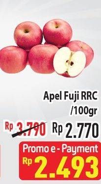 Promo Harga Apel Fuji RRC per 100 gr - Hypermart