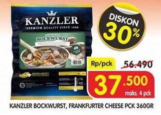 Promo Harga KANZLER Bockwurst/Frankfurter 360gr  - Superindo
