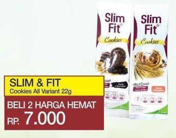 Promo Harga SLIM & FIT Cookies All Variants per 2 pouch 22 gr - Yogya