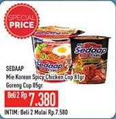 Promo Harga SEDAAP Mie Cup Goreng, Korean Spicy Chicken 81 gr - Hypermart