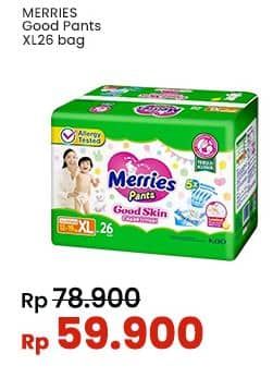 Promo Harga Merries Pants Good Skin XL26 26 pcs - Indomaret