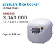 Promo Harga ZOJIRUSHI NS-WAQ18 | Rice Cooker  1 pcs - Electronic City