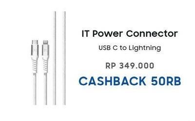 Promo Harga IT. Power Connector USB C to Lightning Cable  - Erafone