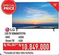 Promo Harga LG 50NANO75TPA LED TV 50"  - Hypermart