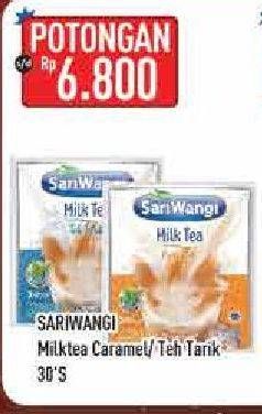 Promo Harga Sariwangi Milk Tea Caramel, Teh Tarik 30 pcs - Hypermart