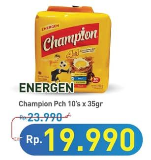 Promo Harga Energen Sereal Champion Cokelat per 10 sachet 35 gr - Hypermart