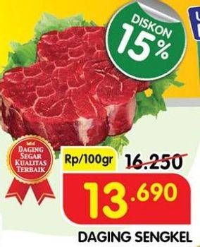 Promo Harga Daging Sengkel (Shankle) per 100 gr - Superindo