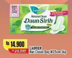 Promo Harga Laurier Natural Clean Wing 25cm 16 pcs - Alfamart