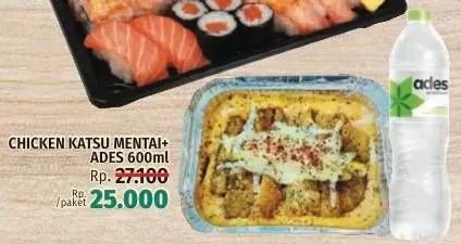 Promo Harga Le Meilleur Chicken Katsu Mentai+ Ades Air Mineral  - LotteMart