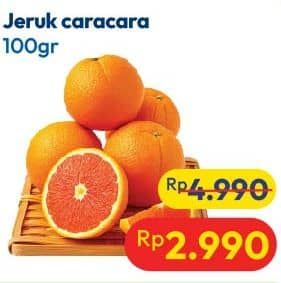 Promo Harga Jeruk Sunkist Cara-Cara  per 100 gr - Hypermart