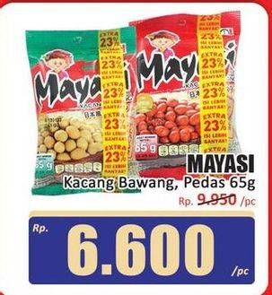Promo Harga Mayasi Roasted Peanut Garlic, Chili 65 gr - Hari Hari