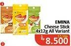 Promo Harga EMINA Cheese Stick All Variants per 4 pcs 12 gr - Alfamidi