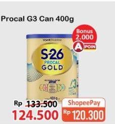 Promo Harga S26 Procal Gold Susu Pertumbuhan Vanilla 400 gr - Alfamart