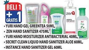 Promo Harga Yuri Hand Gel/ZEN Antiseptic Hand Sanitizer/Yuri Hand Moisturizer/Secret Clean Hand Sanitizer/Instance Hand Sanitizer Gel  - Hypermart