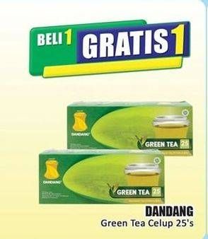 Promo Harga Dandang Teh Celup Green Tea per 25 pcs 2 gr - Hari Hari
