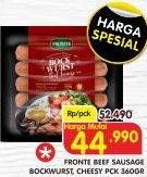 Promo Harga FRONTE Beef Sausage Bockwurst, Cheesy 360 gr - Superindo