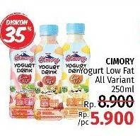Promo Harga CIMORY Yogurt Drink Low Fat All Variants 250 ml - LotteMart