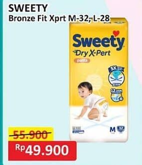 Promo Harga Sweety Bronze Pants Dry X-Pert M32, L28 28 pcs - Alfamart