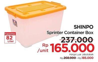 Promo Harga Shinpo Container Box Sprinter 146 CB82 82000 ml - Lotte Grosir