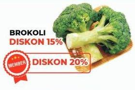 Promo Harga Brokoli per 100 gr - Yogya